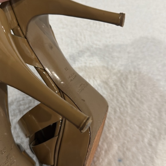 Yves Saint Laurent Women's Tan Heeled Sandals - Picture 9 of 9